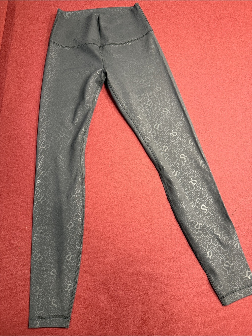 lululemon athletica Black High-Rise Patterned Leggings